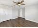 Bright bedroom showcasing updated floors, closet and neutral paint at 523 Red Mangrove Ln, Apollo Beach, FL 33572