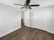 Nicely appointed bedroom showcasing updated floors, closet and neutral paint at 523 Red Mangrove Ln, Apollo Beach, FL 33572