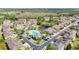 An aerial view of the neighborhood pool and clubhouse at 8539 Sandpiper Ridge Ave, Tampa, FL 33647