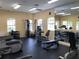 Exercise equipment, including treadmills and weights, enhance this fitness center at 8539 Sandpiper Ridge Ave, Tampa, FL 33647