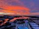 Breathtaking sunset view over the water, seen from the balcony of this upscale property at 5120 Marina Way # 12003, Tampa, FL 33611