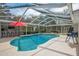 Inviting pool surrounded by an outdoor bar and dining, perfect for enjoying sunny days at 18526 Sweetbay Ln, Dade City, FL 33523