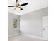 Bright bedroom featuring tile floors, a ceiling fan, and a window with natural light at 24299 Kingsway Cir, Punta Gorda, FL 33983