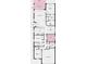Detailed floor plan showcasing the layout of the home, including the bedrooms, bathrooms, and living areas at 3165 Alba Cir, Bradenton, FL 34211