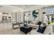 Cozy living room with open layout, showcasing stylish furniture and easy access to the kitchen at 3165 Alba Cir, Bradenton, FL 34211