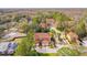 Beautiful aerial view of townhomes in a lovely neighborhood with lush landscaping and gorgeous tree coverage at 2353 Max Ct, New Port Richey, FL 34655