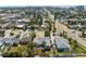 Picturesque aerial view capturing a community with neat homes and tree-lined streets on a clear, sunny day at 437 79Th Ave, St Pete Beach, FL 33706
