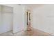 Bedroom featuring a closet and doorway, ready for a personalized update at 1825 134Th St, Largo, FL 33778