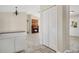 Spacious living room features beautiful tile flooring and a charming fireplace at 7280 Meroni Blvd, North Port, FL 34291