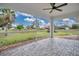 Enjoy the beautiful views from this covered and screened patio at 7280 Meroni Blvd, North Port, FL 34291