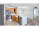Well-equipped kitchen showcases stainless steel appliances, ample counter space, and updated fixtures at 5729 Baywater Dr # 5729, Tampa, FL 33615