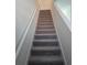 Carpeted stairs leading upwards, featuring neutral tones and a clean, modern design at 11856 Throttle Pl, Gibsonton, FL 33534