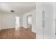 Spacious room features gorgeous flooring, neutral paint and access to another room at 3307 W Ballast Point Blvd, Tampa, FL 33611