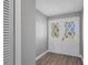 Inviting gray entry with double doors and neutral wall color at 1937 N Highland Ave, Clearwater, FL 33755