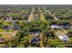 Aerial view of a new home surrounded by lush trees in the neighborhood at 4313 Appleton Ter, North Port, FL 34286