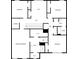 Second-floor plan displaying bedrooms, bathrooms, laundry, W.I.C, loft, and hall layout at 10019 Warm Stone St, Thonotosassa, FL 33592