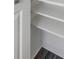The closet includes white shelving and ample storage space at 13794 Marseilles Ct, Clearwater, FL 33762