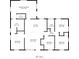 Detailed floor plan showcasing layout of bedrooms, bathrooms, kitchen, and living areas at 3201 Cord St, Tampa, FL 33605