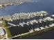 Aerial view of waterfront homes with docks, offering a prime location for boaters at 2258 Sulstone Dr, Punta Gorda, FL 33983