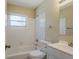 Well-maintained bathroom featuring a tub and shower combo and vanity at 2500 Erie S St, St Petersburg, FL 33712