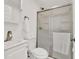 Bathroom featuring a shower, sink, and toilet at 8123 Double Branch Rd # 1, Tampa, FL 33635
