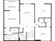 Second floor plan featuring bedrooms, primary bath, and a screened balcony and an office at 13516 Palmwood Ln, Tampa, FL 33618