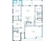 Floor plan featuring 4 bedrooms, 3 baths, 3 car garage, kitchen, great room, dining room, and lanai at 25138 Calusa Dr, Punta Gorda, FL 33955