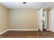 Bedroom features a fan, closet with open doorway and neutral-painted walls at 6730 32Nd N Ave, St Petersburg, FL 33710