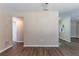 Inviting living area showcases wood-look flooring, neutral walls and an open layout, perfect for gathering at 6730 32Nd N Ave, St Petersburg, FL 33710