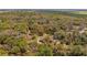 Aerial view of lush green forest with hidden home at 18218 Railroad Rd, Spring Hill, FL 34610