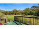 Backyard view of lush greenery and trees on the property, perfect for outdoor enjoyment at 18218 Railroad Rd, Spring Hill, FL 34610