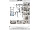 Detailed 1882 Model floor plan with four bedrooms, two bathrooms, kitchen, and living spaces at 24489 Kingsway Cir, Punta Gorda, FL 33983