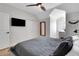 Bright bedroom featuring a television, closet and a well lit nook at 1570 Oakford Rd, Sarasota, FL 34240