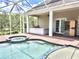 Enjoy the beautiful screened-in pool with a hot tub, outdoor kitchen, and an infrared sauna at 1570 Oakford Rd, Sarasota, FL 34240