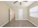 This is a bedroom featuring updated flooring and natural light at 3645 6Th S St, St Petersburg, FL 33705