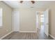 This cozy bedroom offers updated flooring and a spacious closet for ample storage at 3645 6Th S St, St Petersburg, FL 33705