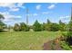 Well maintained lawn in the backyard on a beautiful sunny day at 7443 S Seagrape Rd, Punta Gorda, FL 33955