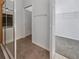 Bathroom area features a walk in shower and closet storage at 11535 52Nd E Ct, Parrish, FL 34219