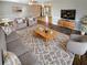 Cozy living room features comfortable seating, stylish decor, and plenty of natural light at 1848 Redcoat Ln, Clearwater, FL 33764