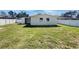 Spacious backyard with a well-maintained lawn, offering privacy and room for recreation at 322 Hoffman Blvd, Tampa, FL 33612