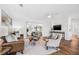 Bright and inviting living room features hardwood floors, modern decor, and ample natural light at 5980 32Nd N Ave, St Petersburg, FL 33710