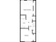 Second floor plan featuring primary bedroom, bath, bedroom, and hall at 1238 Standridge Dr, Wesley Chapel, FL 33543