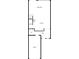First floor plan layout showcasing the living room, kitchen, pantry, garage, and foyer at 1998 Milkweed Trce, Lutz, FL 33558