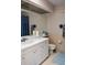 Clean bathroom features a vanity and a large mirror at 26187 Argentina Dr, Punta Gorda, FL 33983