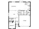 First-floor floor plan includes kitchen, great room, flex space, and bedroom at 37531 Williamette Way, Zephyrhills, FL 33540