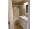 Bathroom featuring a vanity with white cabinetry and a combination tub and shower at 1210 Etchfield Cir, Brandon, FL 33511