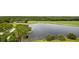 Overhead view of a lush green golf course with a serene pond surrounded by trees and landscaping at 14810 Rue De Bayonne # 7B, Clearwater, FL 33762