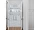 Ensuite bath with double marble shower and vanity at 2805 Anniston Rd, North Port, FL 34288
