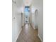 Foyer features high ceilings and a decorative front door at 4249 Hawksley Pl, Wesley Chapel, FL 33545