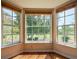 Bright bay window nook with views of the green golf course at 2444 Grandfather Mtn, Spring Hill, FL 34606